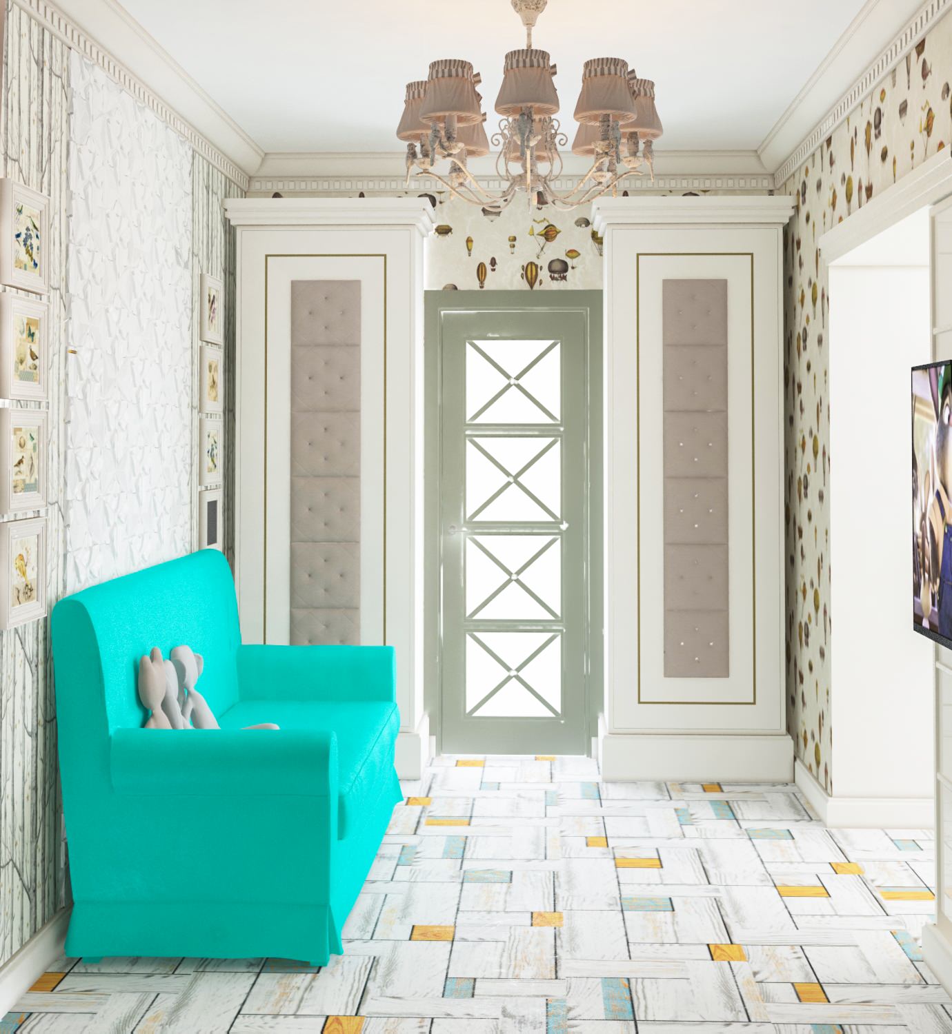 Интерьер квартиры в городе Горячий Ключ ЖК Лебединое Озеро