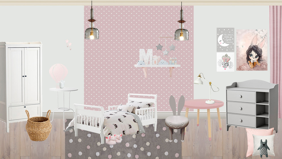 Обложка проекта: Коллажи детских комнат для девочек