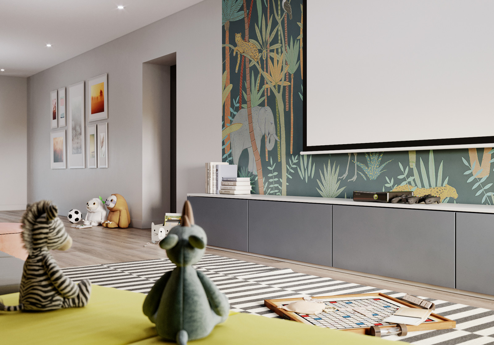 Визуализация мансарды-игровой