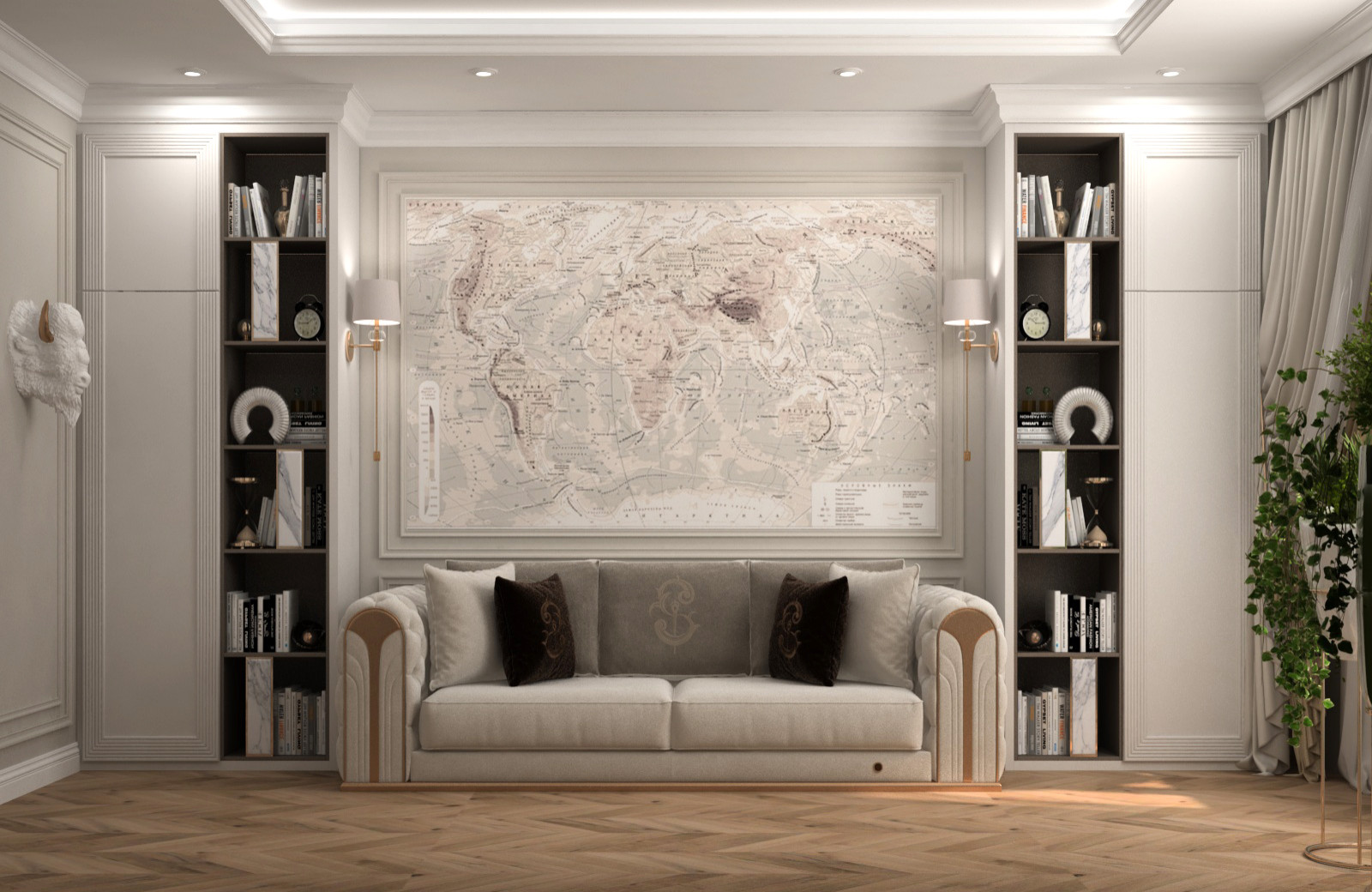 Классический дизайн коттеджа г. Пенза