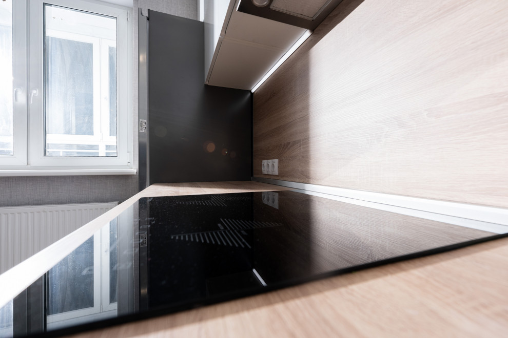 Кухня с интегрированными ручками