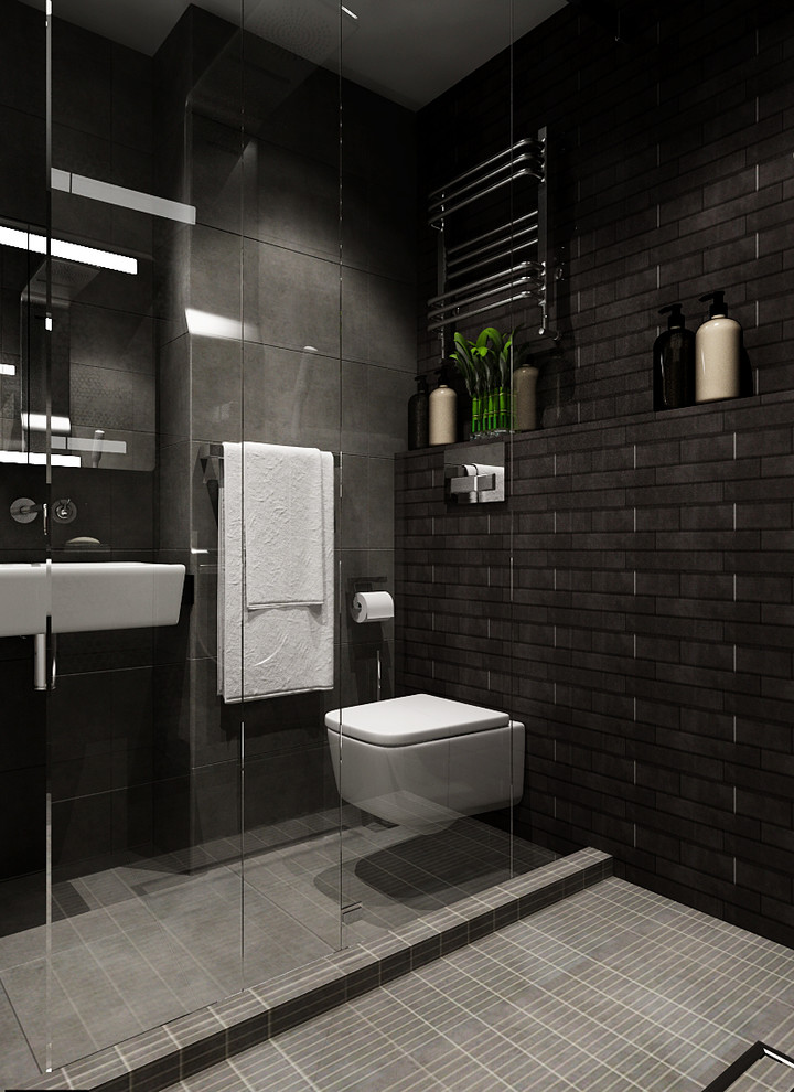 Проект "В оттенках серого", 35 кв.м