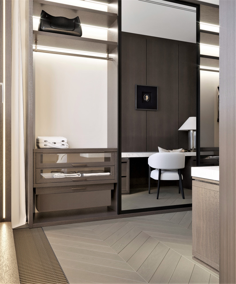 Мастер спальня с проходным гардеробом