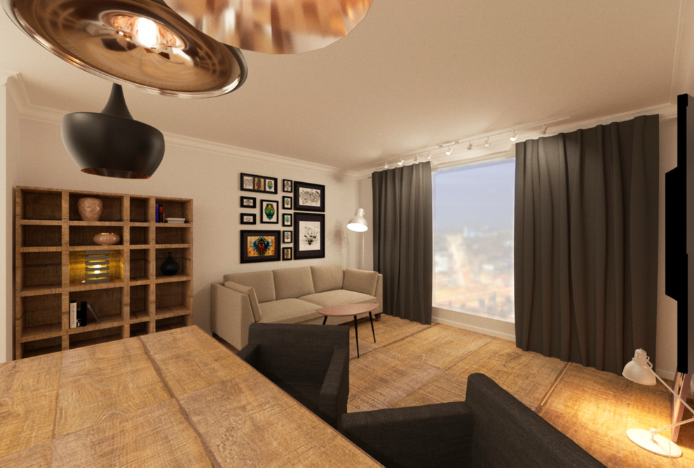 Обложка проекта: Скандинавский стиль в небольшой квартирке г. Новосибирска