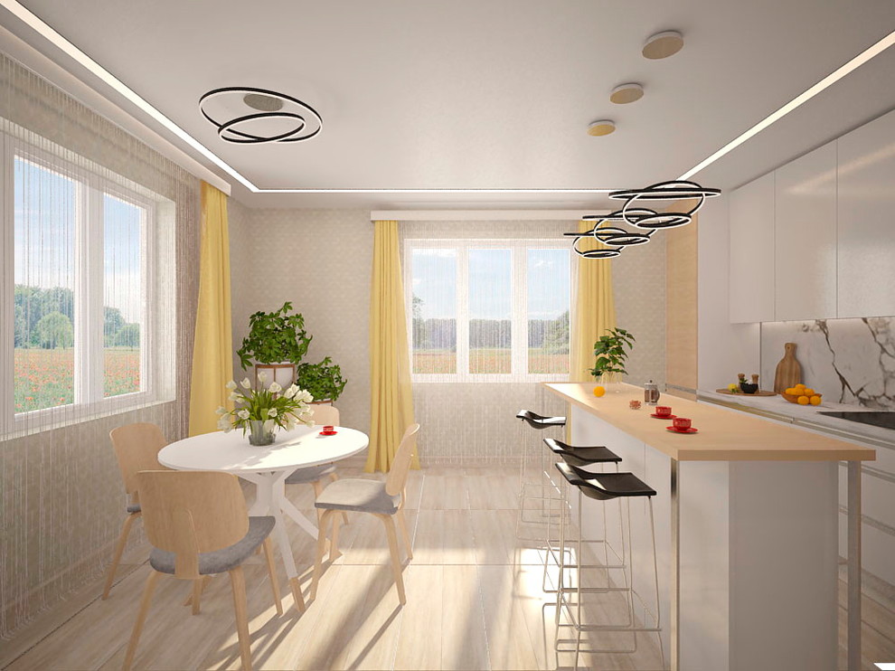 Деревянный дом в стиле минимализм