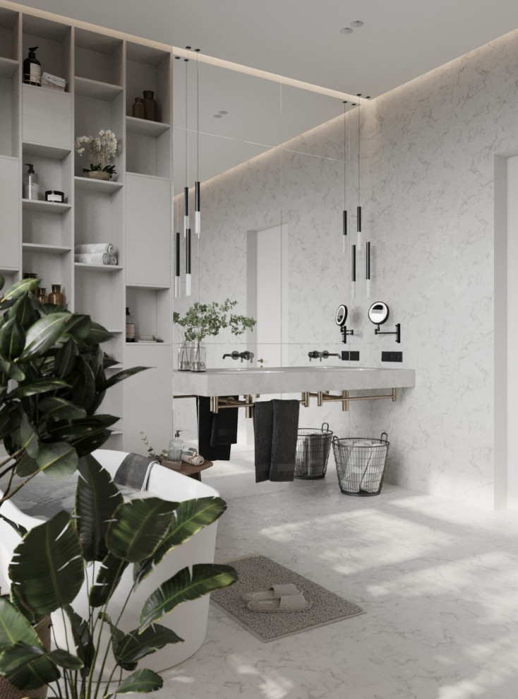 Санузел в таунхаусе в поселке Новорижский, 277 м2