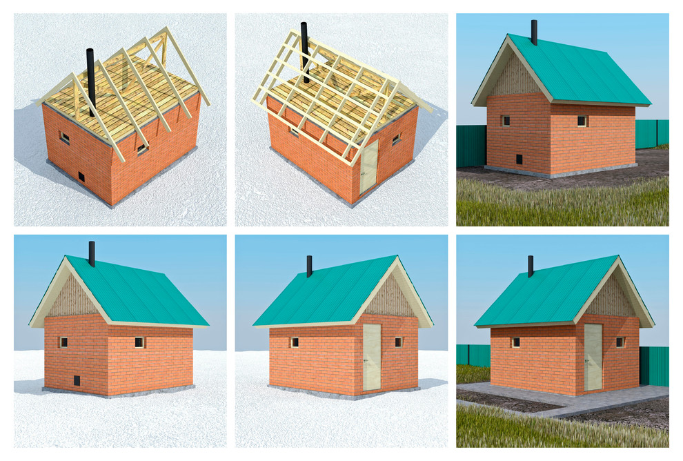 Обложка проекта: Форэскиз бани 3х4 для дачного участка