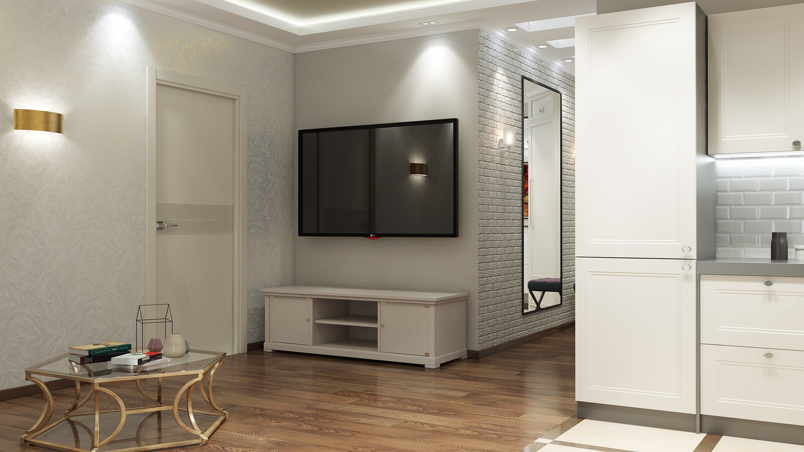 Объединение кухни и комнаты