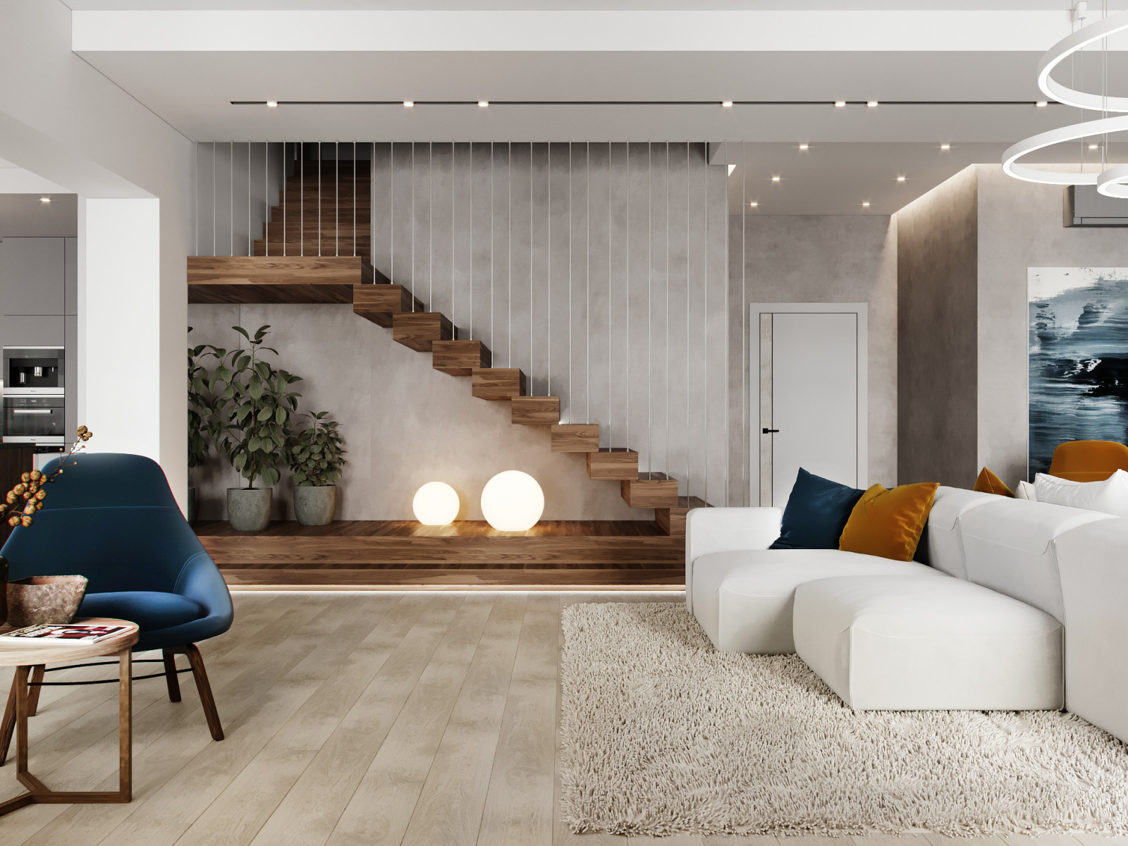 кухня-гостиная в доме в п.Княжий