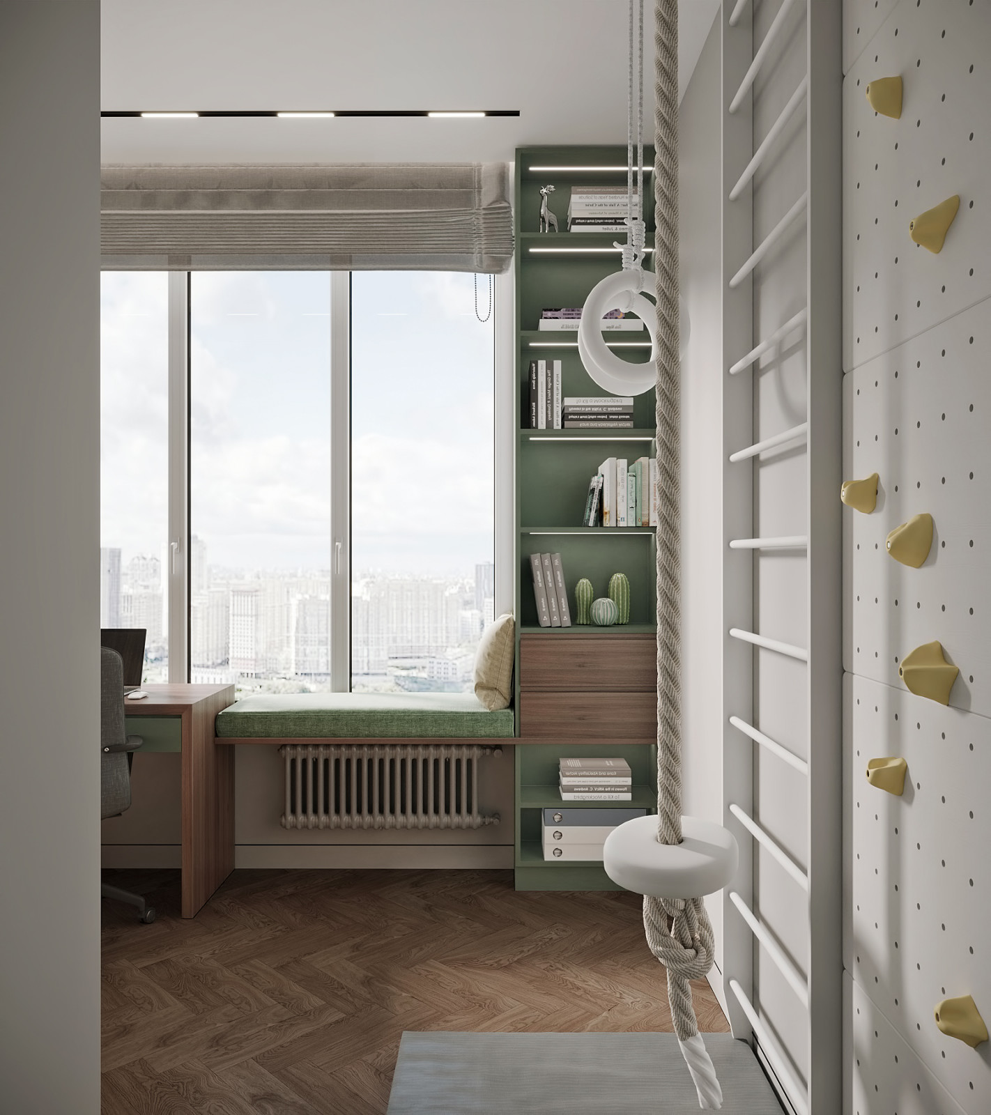 ЖК "Огни". Квартира для большой семьи. Детская сына.