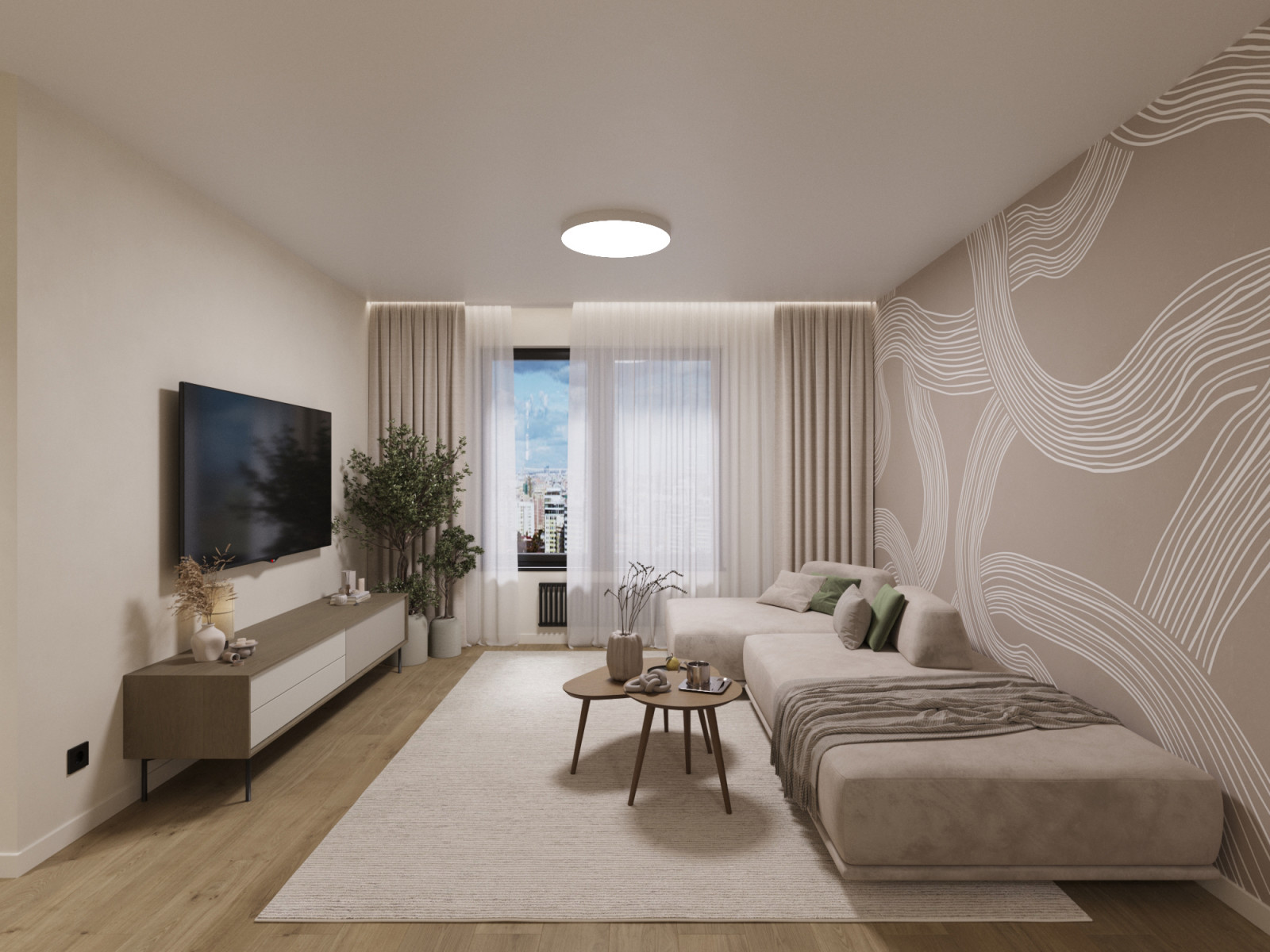 Интерьер квартиры 87 м2