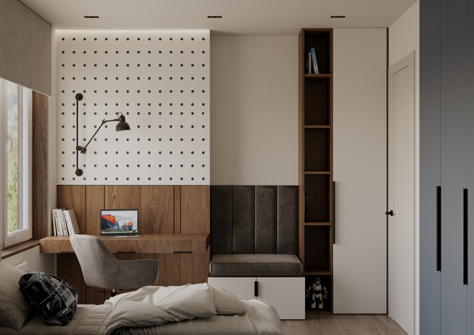 Квартира для семейной пары с ребенком в ЖК Полюса. 57,3 кв.м.