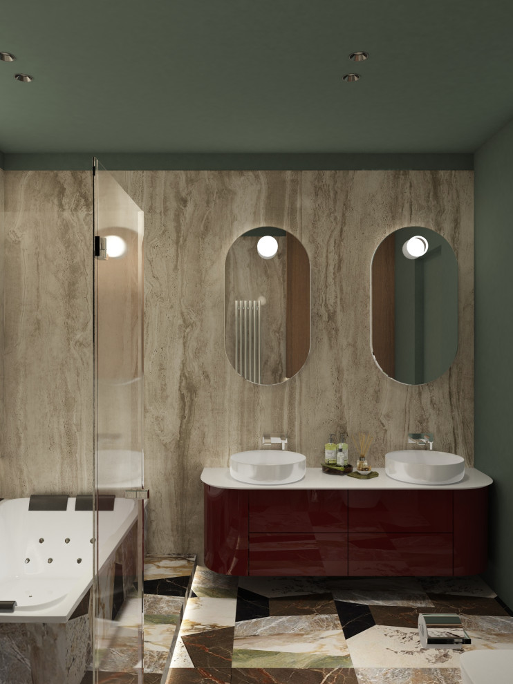 Яркий дизайн интерьера на взлётке