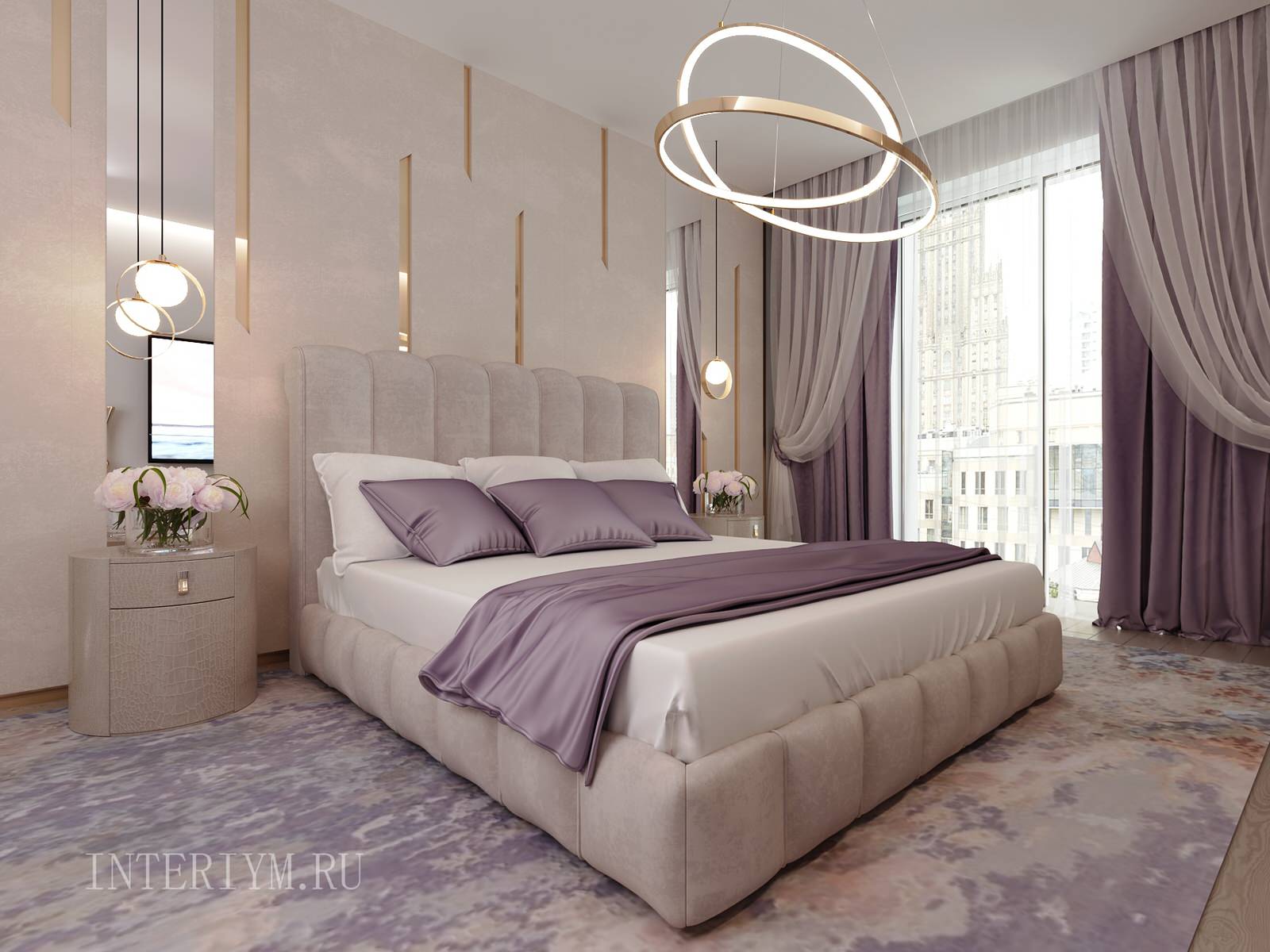 Обложка проекта: Дизайн спальни в ЖК "Троя", г. Волжский