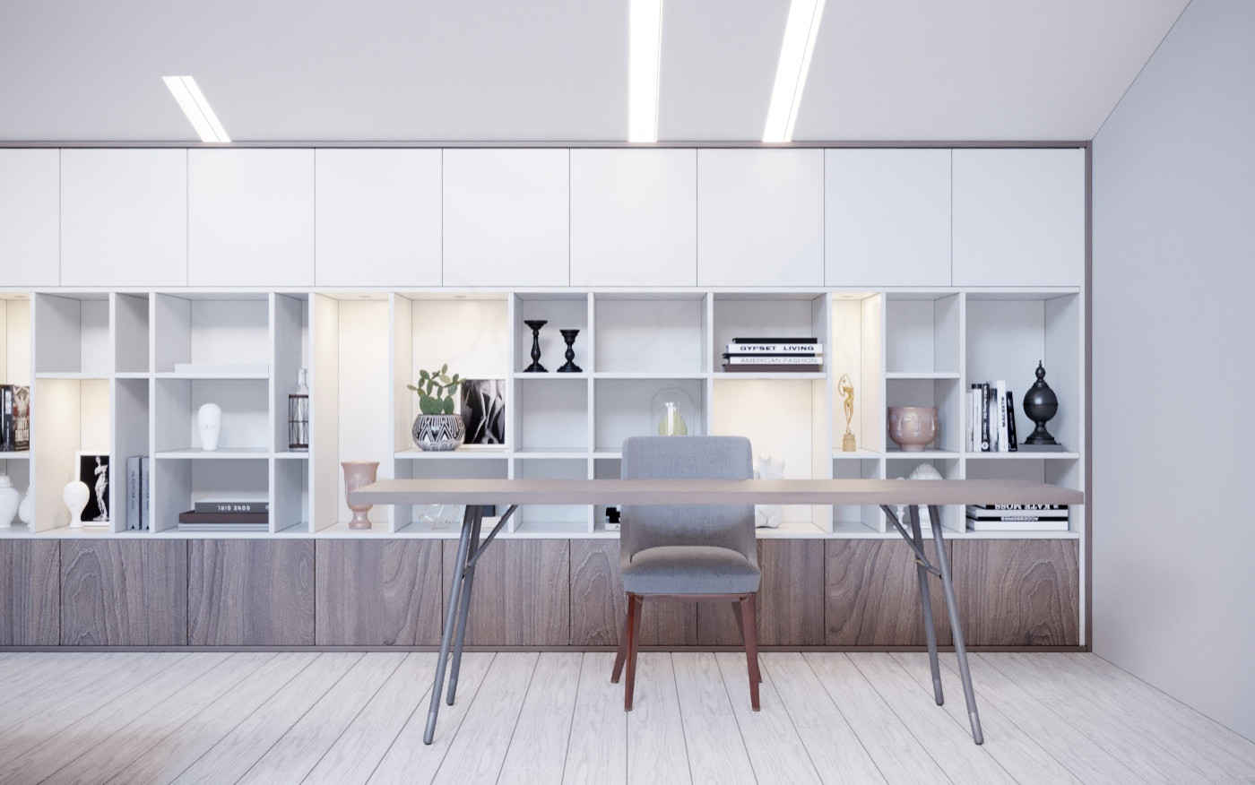 Мансарда. Дизайн-проект таун-хауса в Новогорске