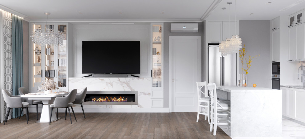 Дизайн четырёхкомнатной квартиры 116 кв.м в ЖК Символ