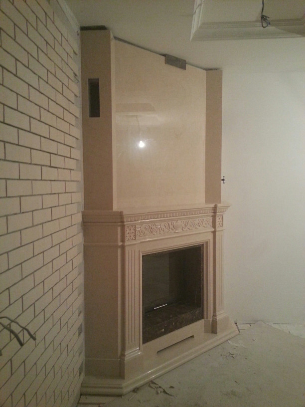 Обложка проекта: Угловой камин в классическом стиле