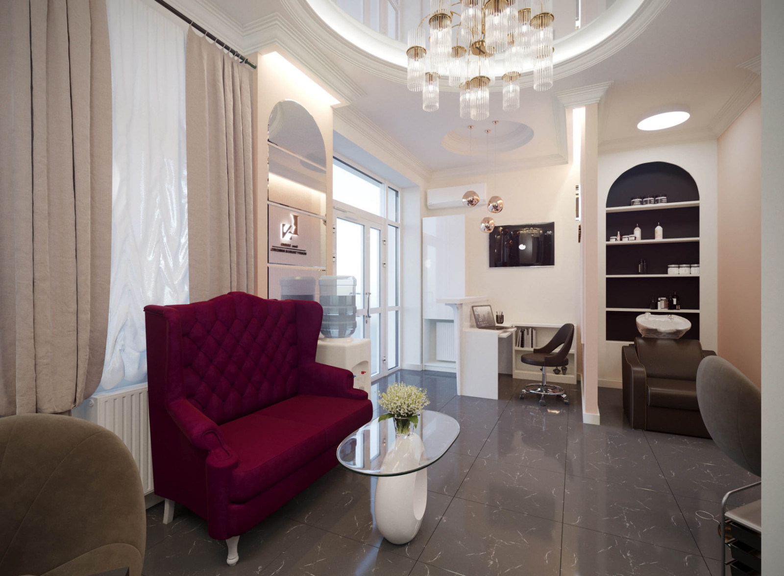 Салон  красоты "LENS". ( Площадь  52 кв. м. )