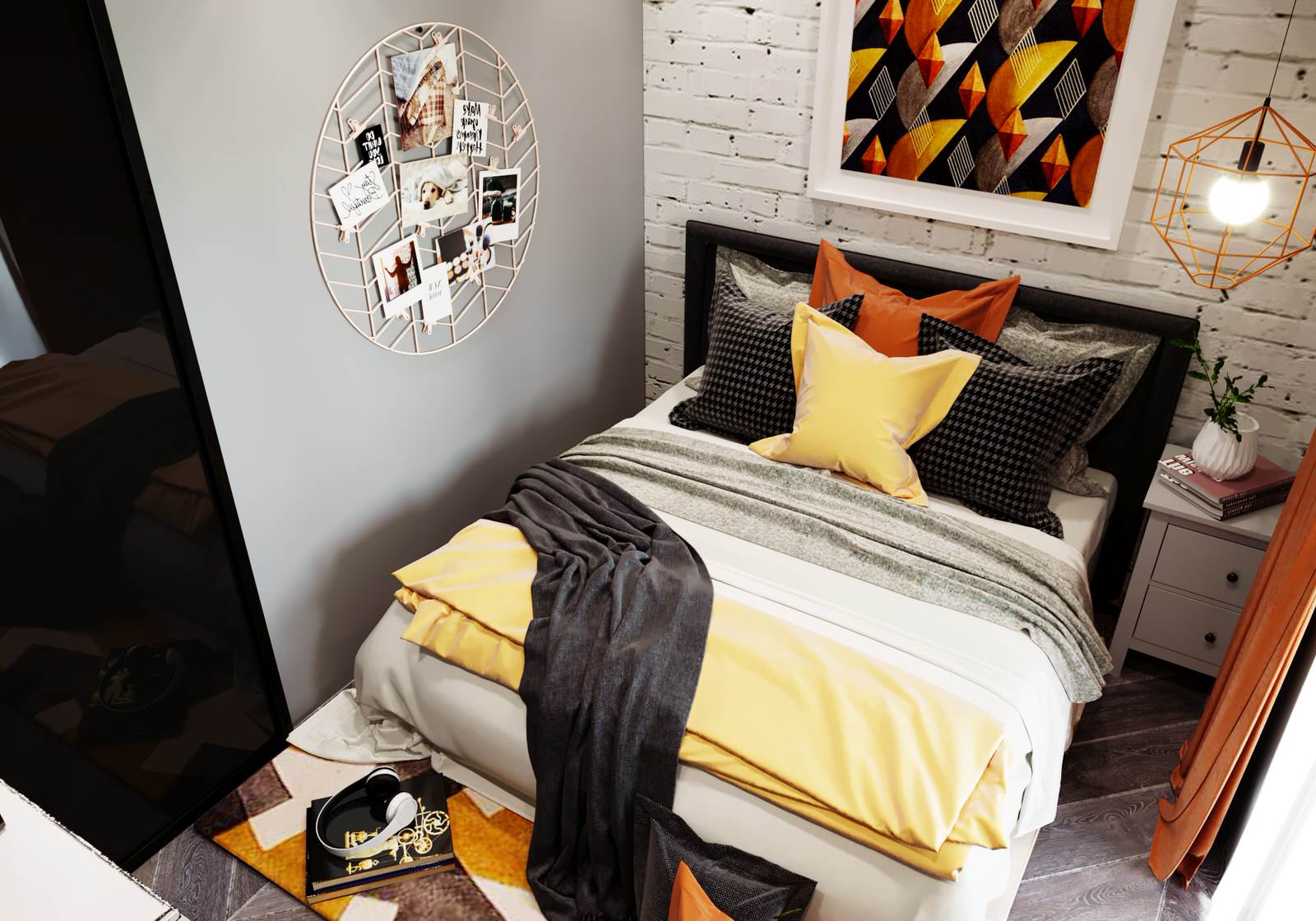 Дизайн спальни в ЖК "Вертикаль" г. Тула