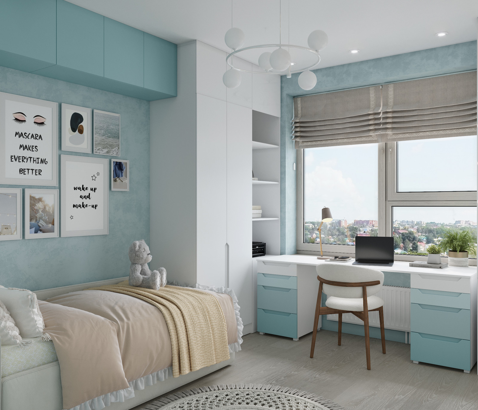 Двушка с элементами лофт 48 м2