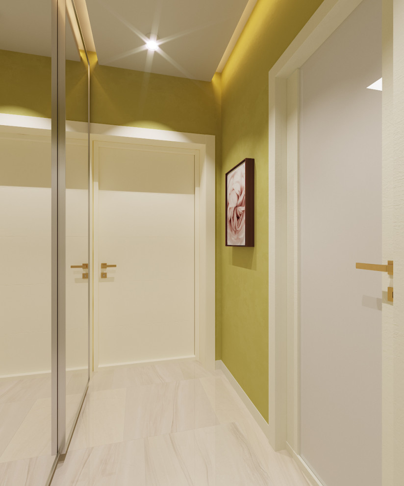 Проект квартиры "Розовая пудра"