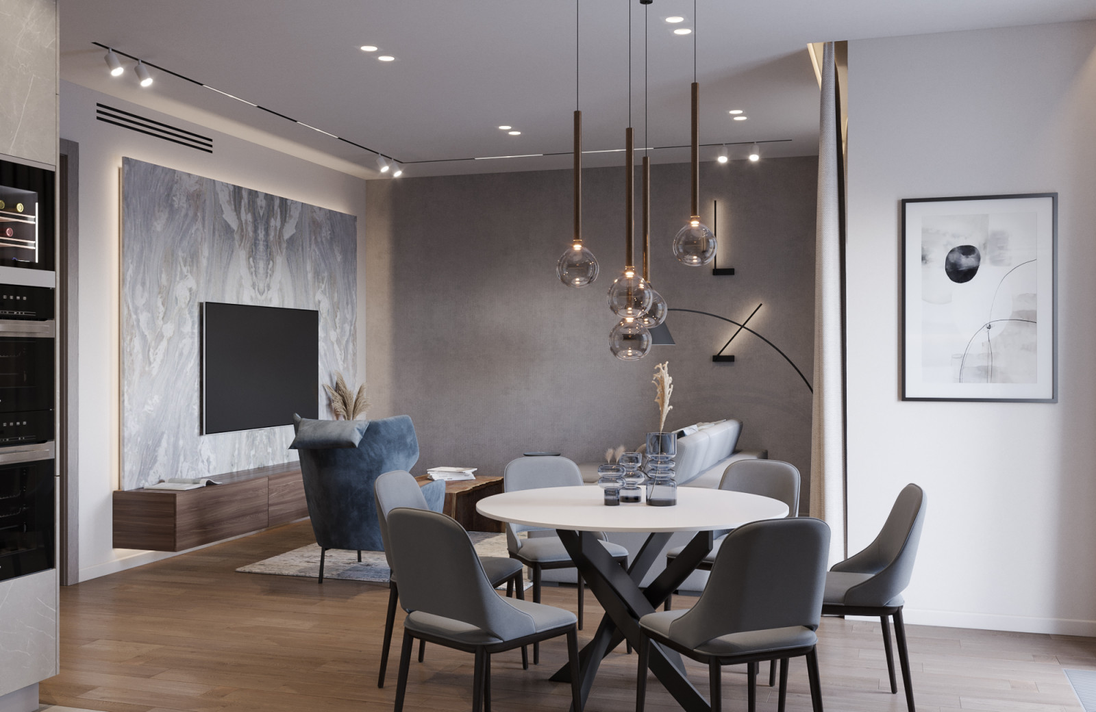 Дизайн-проект квартиры, ЖК "Зиларт"