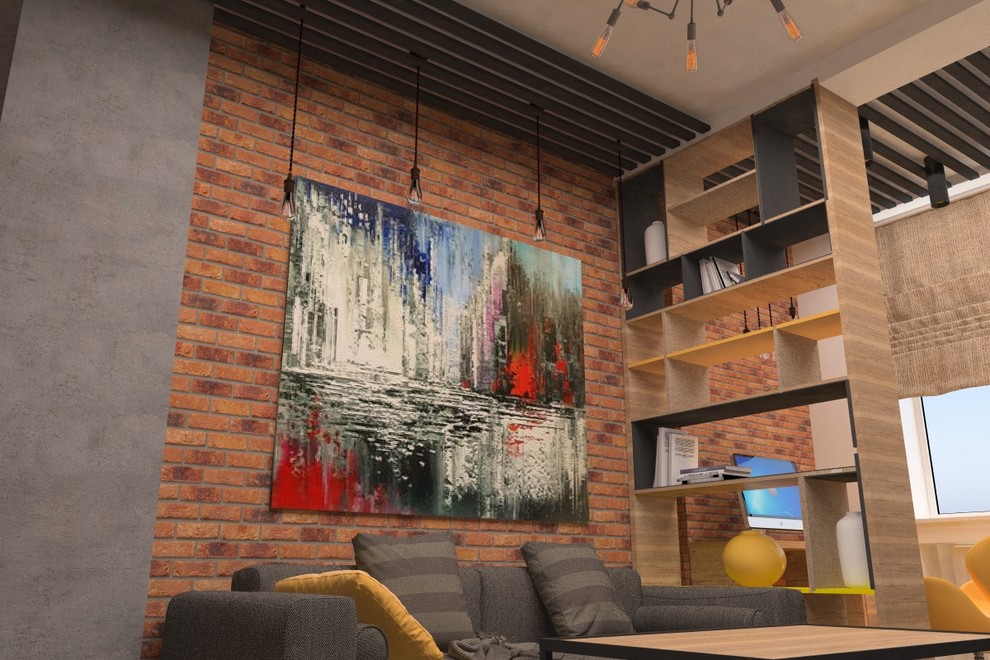 Дизайн 2-х комнатной квартире,в ЖК "Маршал" в стиле лофт