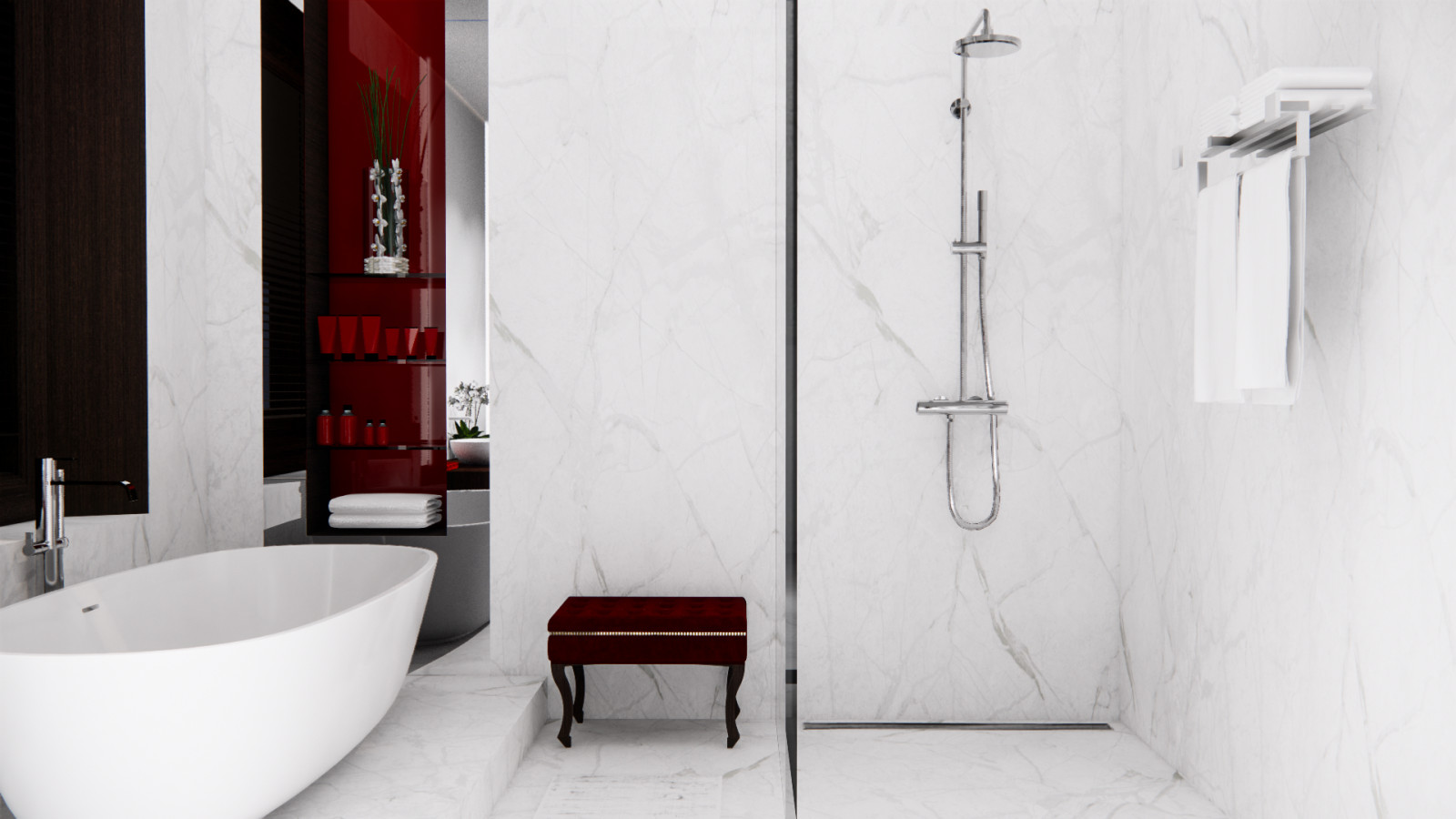 Визуализация проекта отеля в китайском стиле