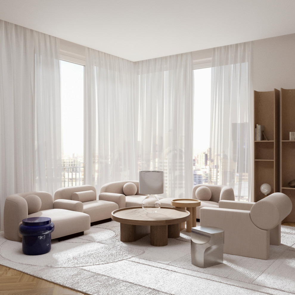 Квартира в центре Москвы с панорамными окнами