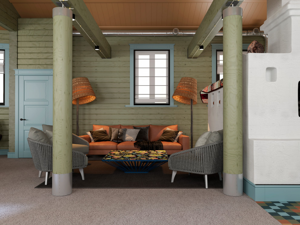 Летняя кухня из клееного бруса