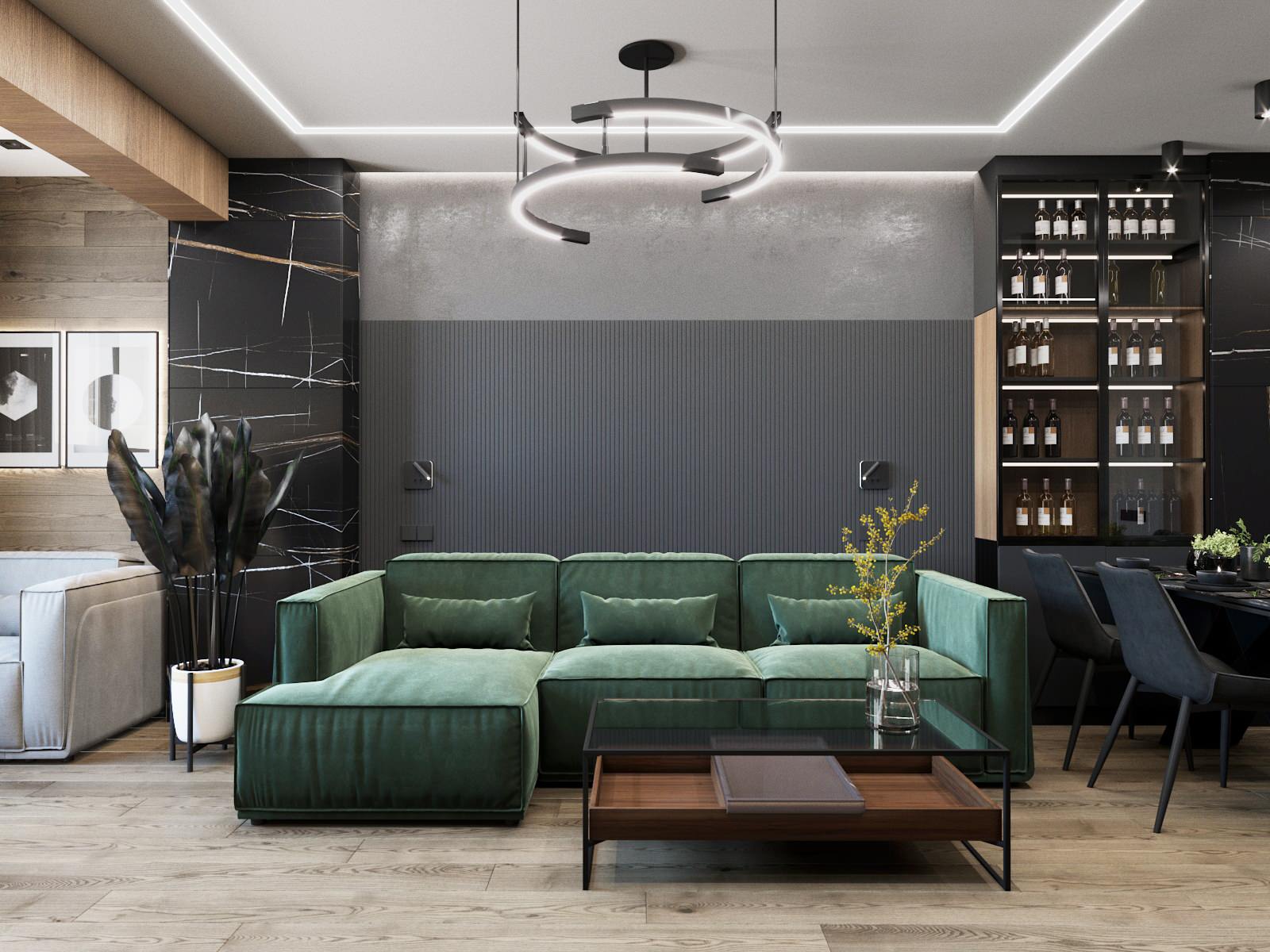 Проект квартиры. ЖК "Изумрудный". В двух вариантах