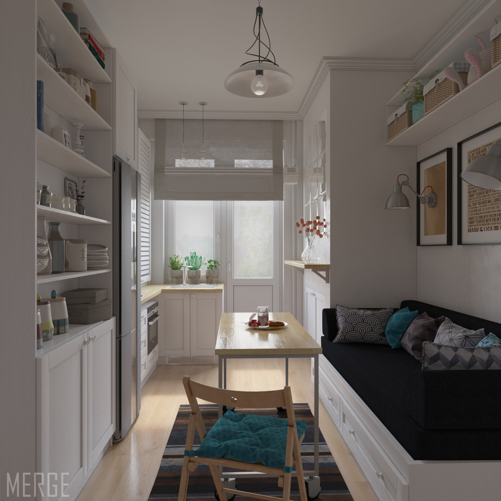 Маленькая квартира в скандинавском стиле 35 м²