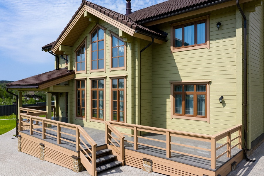 Коттедж  из клееного бруса для семьи из 4 человек