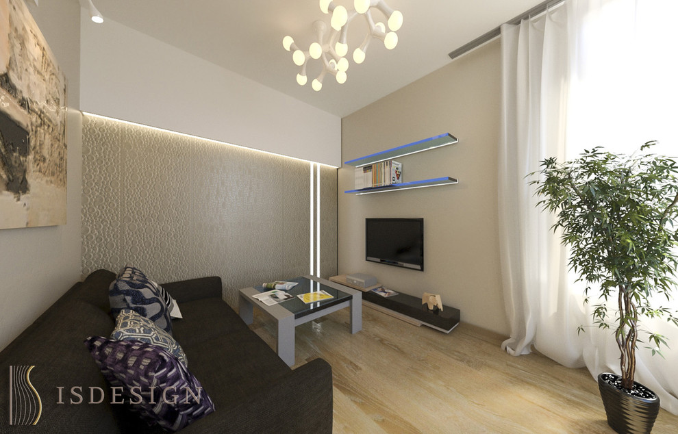 Современный минимализм - двухкомнатная квартира, Прага.