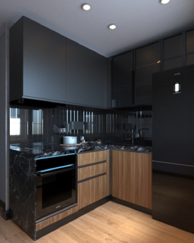 Обложка проекта: Кухня в стиле лофт для Холостяка