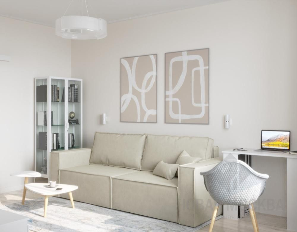 Дизайн-проект двухкомнатной квартиры 64 кв.м в ЖК «Переделкино Ближнее»