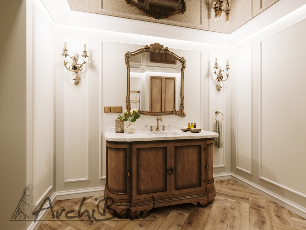 санузел гостевой, дом в Красногорске