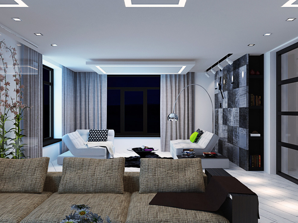 Современный хай-тэк в частном доме