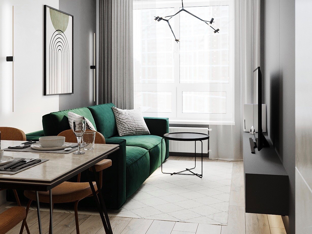 ЖК Лес, 2 комнаты, 40 м²