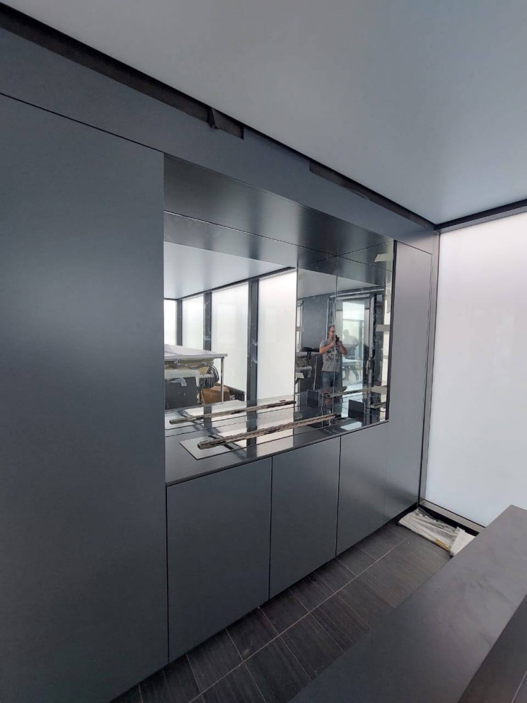 Шкаф для спа зоны с камином