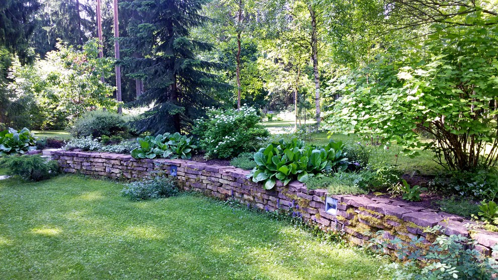 Подпорная стенка. Эффект винтажной кладки