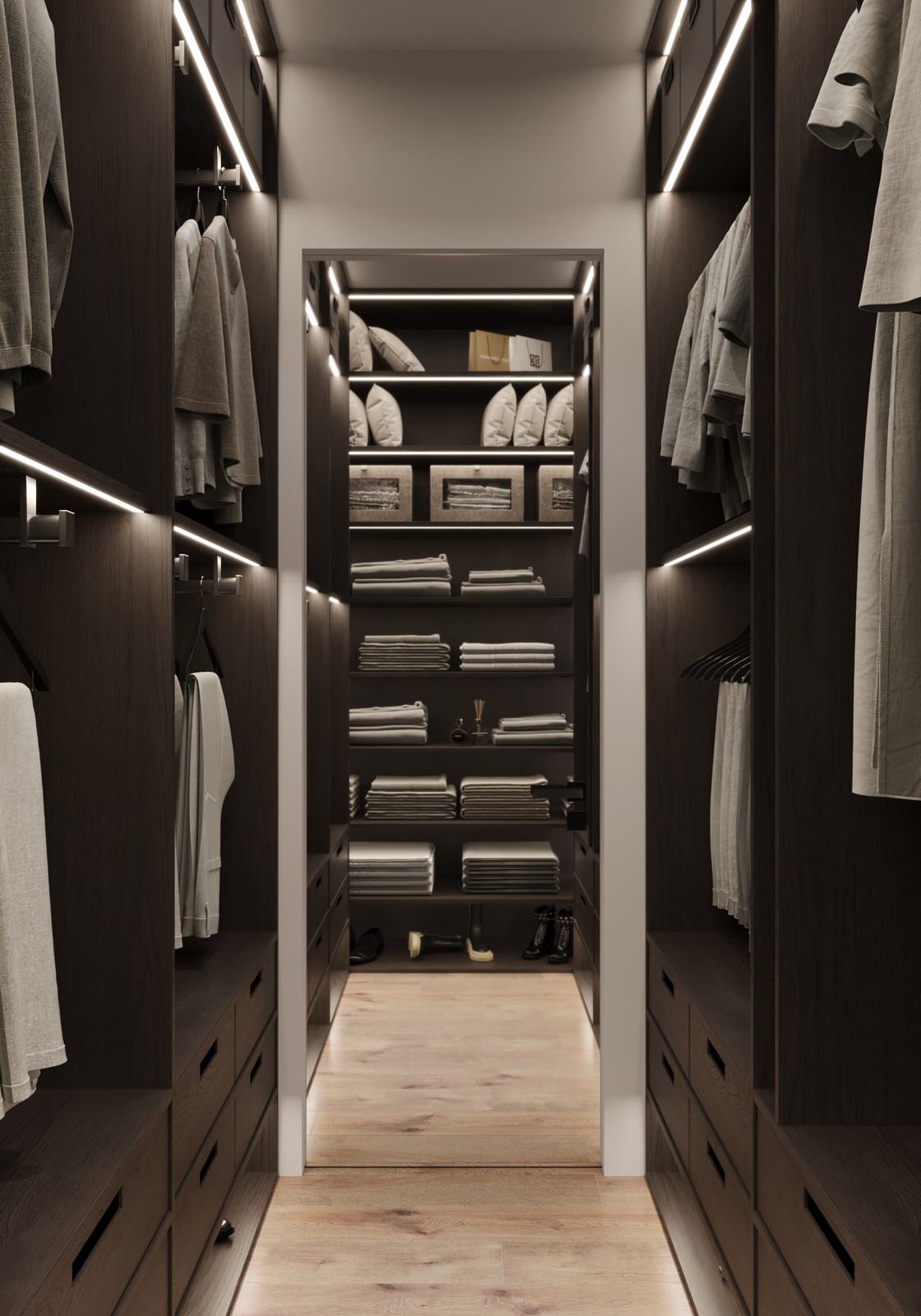 Дизайн спальни, с парящей кроватью