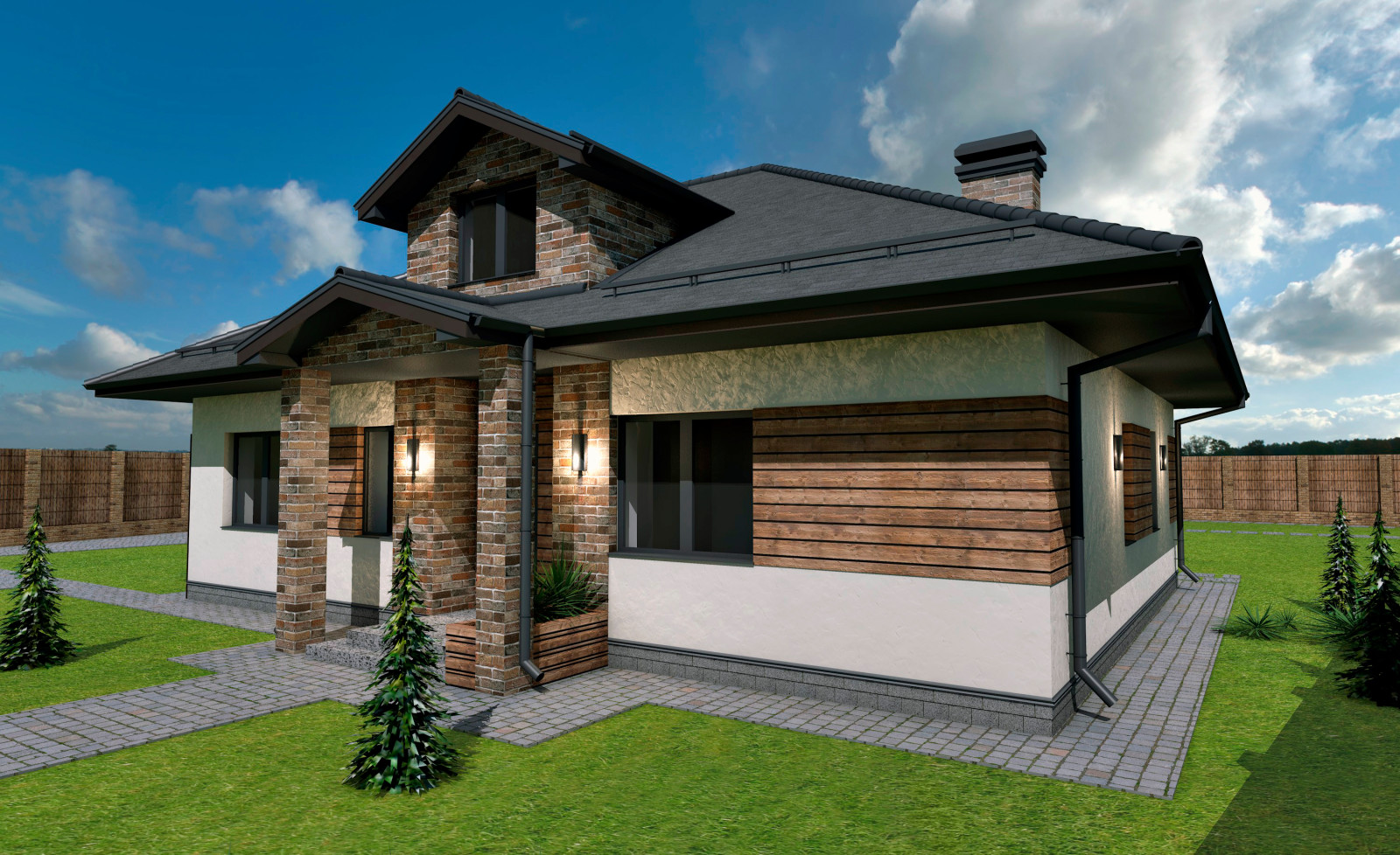 Дизайн-проект экстерьера дома 2
