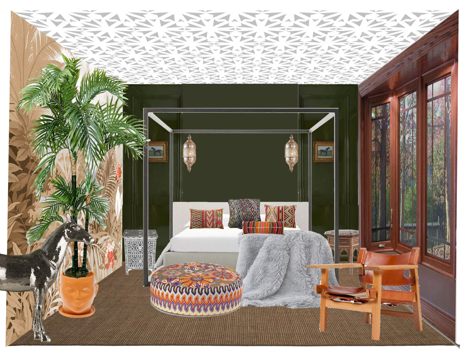 Обложка проекта: Спальня в американском стиле