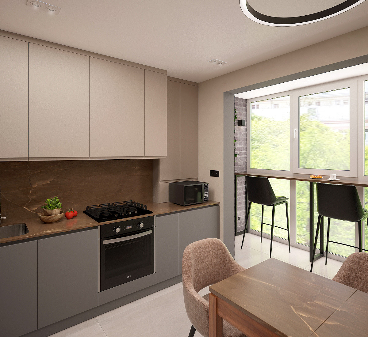 2-х комнатная квартира "Капучино"