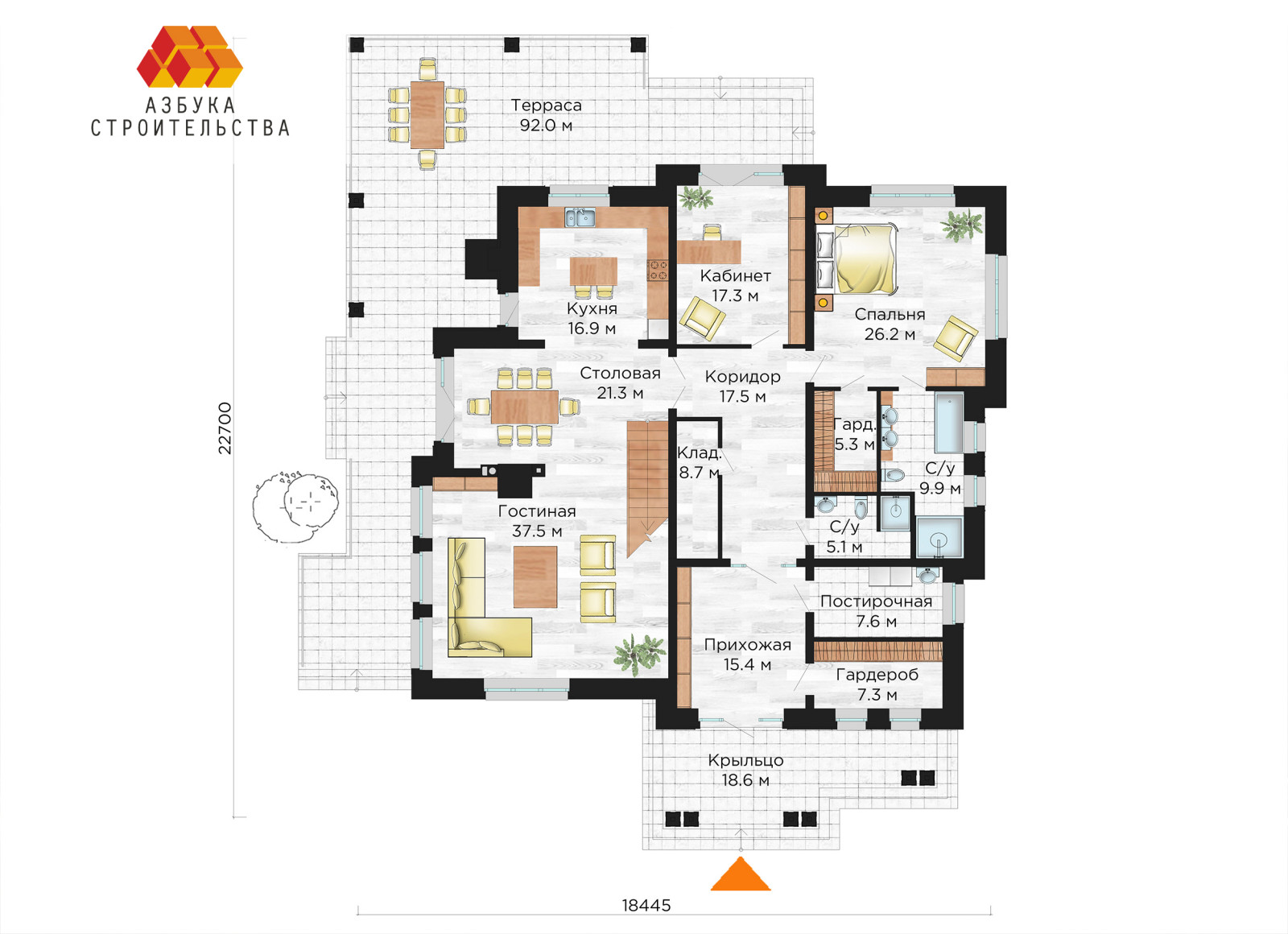 Особняк с элементами классического стиля