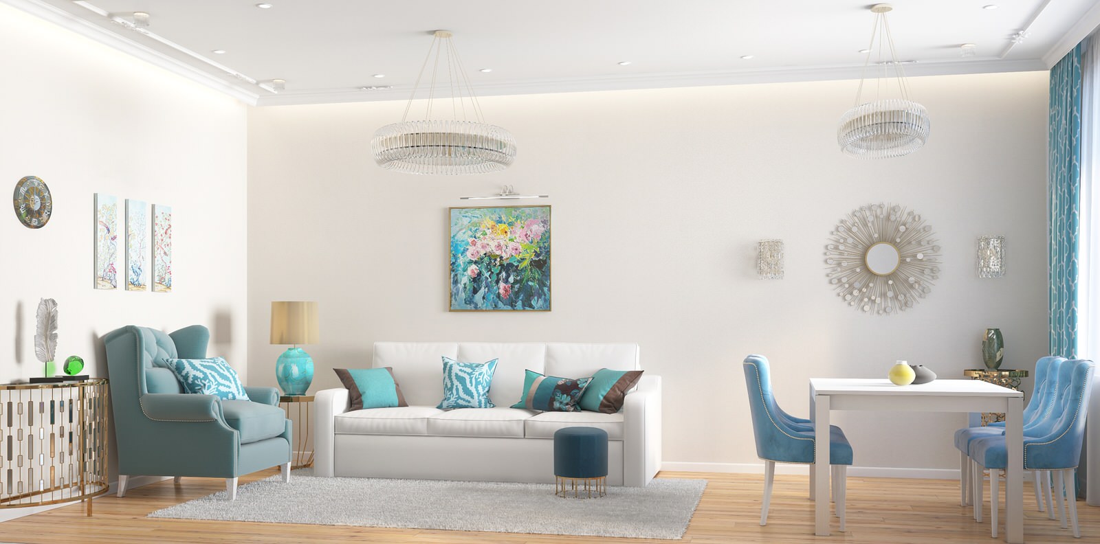 Обложка проекта: Бирюзовые акценты