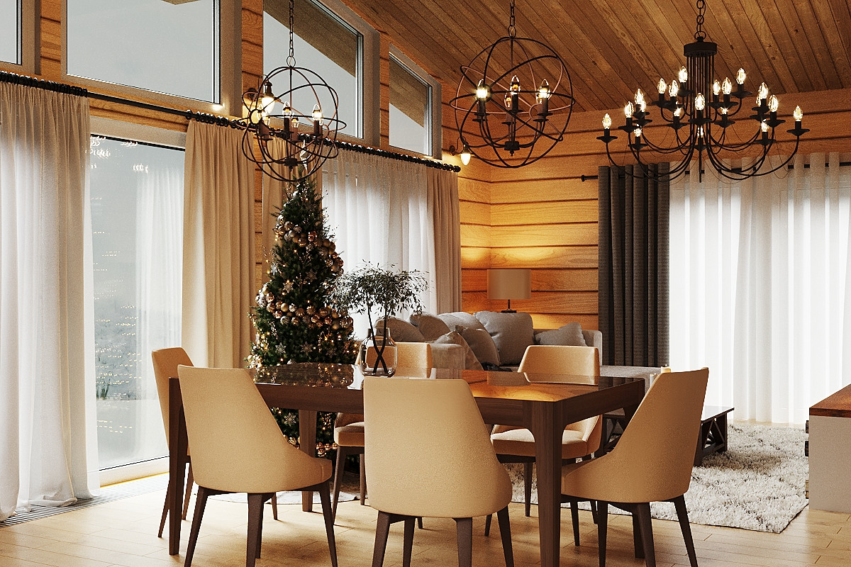 КУхня-Гостиная в загородном доме