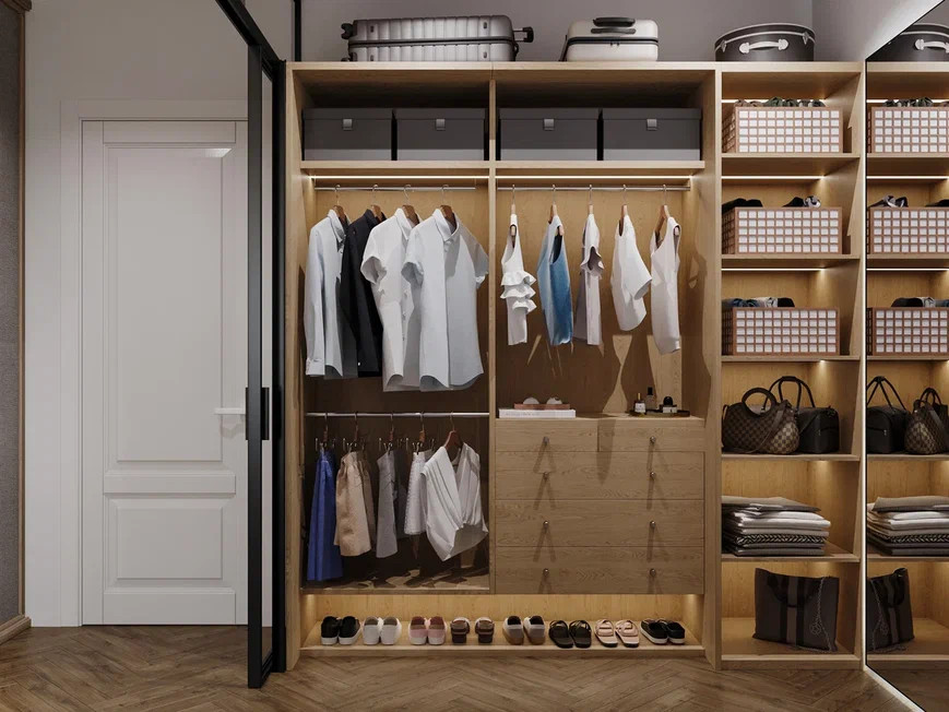 Дизайн квартиры в современном стиле с элементами ваби-саби