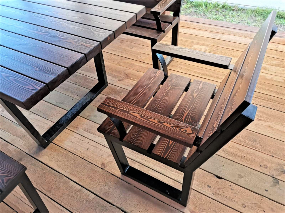 Обложка проекта: Садовая мебель из массива